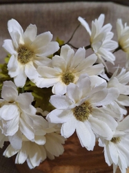 Umělá kytice chryzantéma krémová