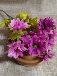 Umělá kytice chryzantéma fialovo růžová