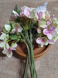 Umělá kytice hortenzie růžová
