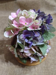 Umělá kytice hortenzie fialková