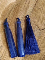 Střapec délka 80 mm barva modrá tmavá
