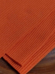 Elastický náplet žebrovaný 15x80 cm oranžová
