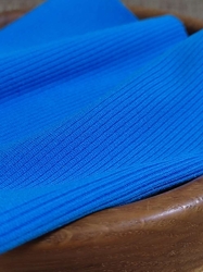 Elastický náplet žebrovaný 15x80 cm modrá tyrkys