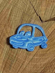 Aplikace saténová auto barva modrá