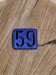 Nažehlovačka reflexní číslo 59 modrá