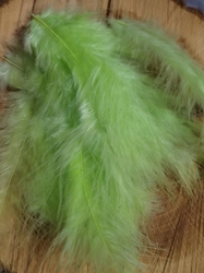 Pštrosí peří délka 9-16 cm barva zelinkavá