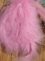 Pštrosí peří délka 9-16 cm barva růžová