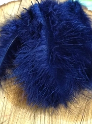 Pštrosí peří délka 9-16 cm barva tmavě modrá