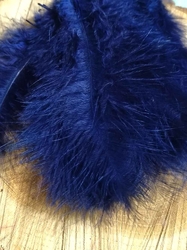 Pštrosí peří délka 9-16 cm barva tmavě modrá
