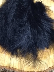 Pštrosí peří délka 9-16 cm barva černá