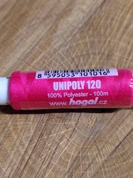 Polyesterové nitě Unipoly návin 100 m 345 Paradise Pink
