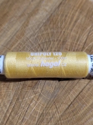 Polyesterové nitě Unipoly návin 100 m Wax Yellow