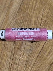 Polyesterové nitě Unipoly návin 100 m 372 Powder pink