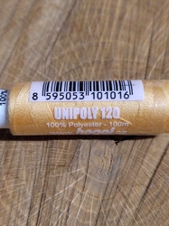 Polyesterové nitě Unipoly návin 100 m 134 Light Mimosa