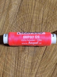 Polyesterové nitě Unipoly návin 100 m 325 Fuchsia purple neon