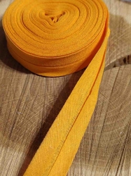 Šikmý proužek bavlněný šíře 20 mm zažehlený oranžová