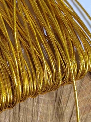 Kulatá pruženka lurexová Ø1 mm barva zlatá tmavší