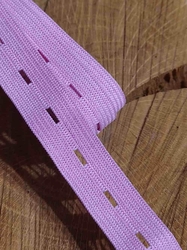 Dírková pruženka šíře 15 mm barva růžová
