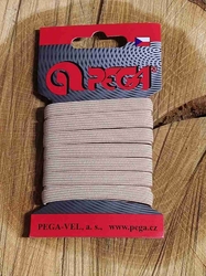 Prádlová pruženka na kartě šíře 7 mm barva béžová