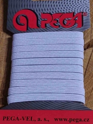 Prádlová pruženka na kartě šíře 5,3 mm barva bílá