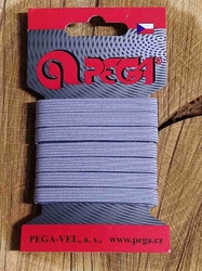 Prádlová pruženka na kartě šíře 7 mm barva šedá světlá
