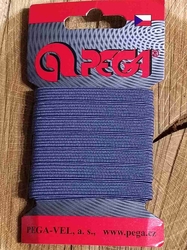 Prádlová pruženka na kartě šíře 7 mm barva šedá tmavá