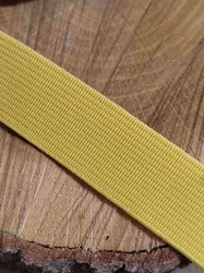Pruženka hladká šíře 20 mm tkaná barva žlutá tmavá