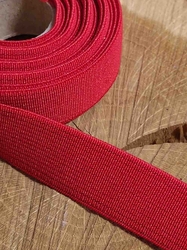 Pruženka hladká šíře 20 mm tkaná barva červená