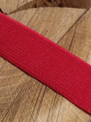 Pruženka hladká šíře 20 mm tkaná barva červená