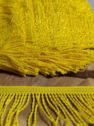 Třásně kroucené šíře 60 mm žluté