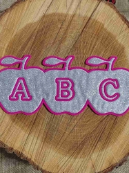 Nažehlovačka třpytivá písmena ABC