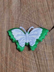 Aplikace motýl zelená bílá