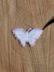 Aplikace motýl růžovo bílá 