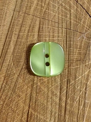 Knoflík zelený lesklý průměr 15 mm