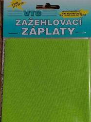 Nažehlovací záplaty 15x20 cm 3 kusy zelená svítivá