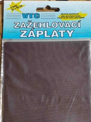 Nažehlovací záplaty 15x20 cm 3 kusy hnědá tmavá