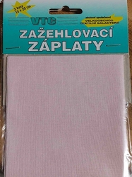 Nažehlovací záplaty 15x20 cm 3 kusy pudrová světlá