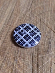Knoflík dřevěný 20 mm barva černá