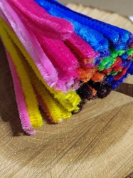 Chlupaté modelovací drátky Ø6 mm délka cca 30 cm mix tmavší 100 ks