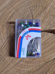Špendlíky se skleněnou hlavičkou délka 30 mm