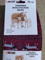 Dámské ponožky se zdravotním lemem thermo vel. 39-42 3 páry
