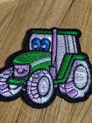 Nažehlovačka traktor velký barva zelená