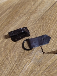 Kožichová spona 10x50 mm barva černá
