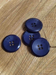 Knoflík Fashion barva modrá tmavá