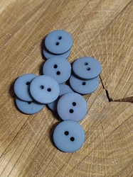 Knoflík dvoudírkový barva šedá světlá