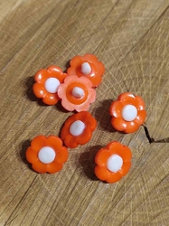 Knoflík květ oranžový