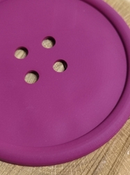 Silikonová podložka knoflík Ø12 cm barva bordó 