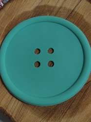 Silikonová podložka knoflík Ø12 cm barva mint