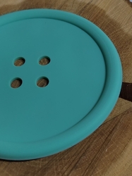 Silikonová podložka knoflík Ø12 cm barva mint