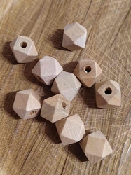 Dřevěné korálky nelakované 12x15 mm 